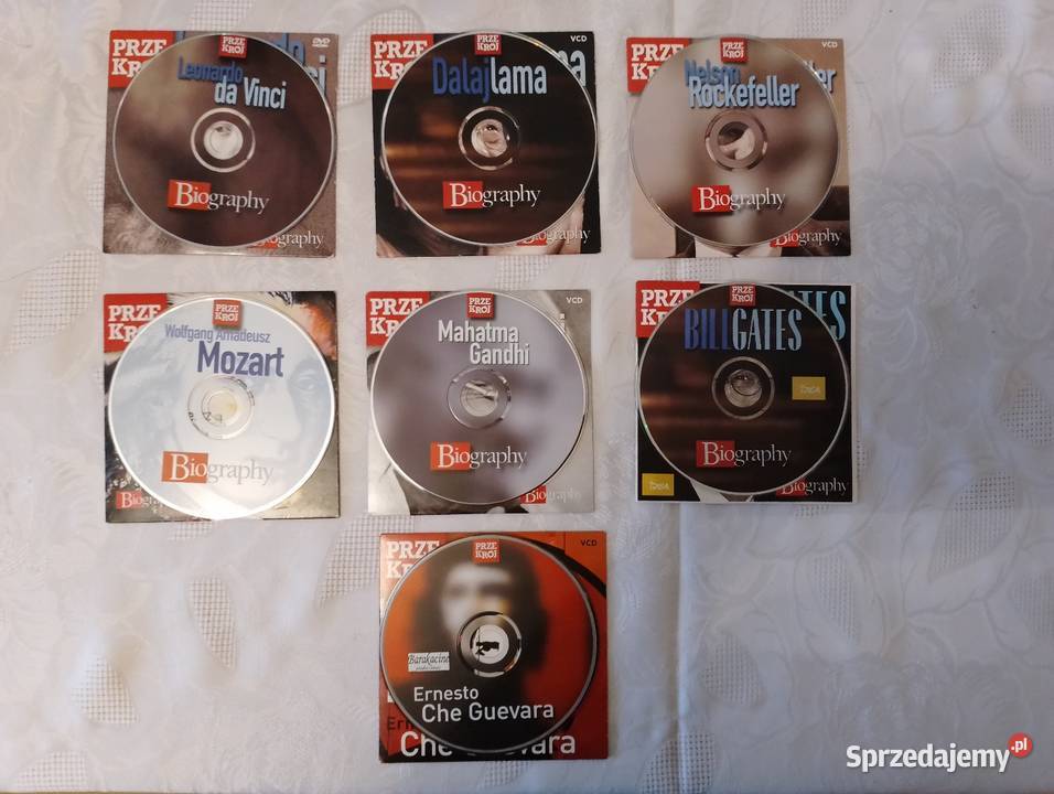 ZESTAW filmowych biografii 7 VCDDVD z serii Poznań sprzedam