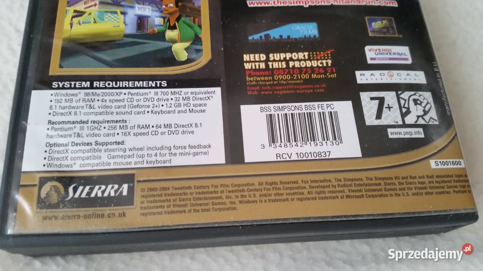 The Simpsons HIT RUN 20032004 PC CDROM Komputerowe PC