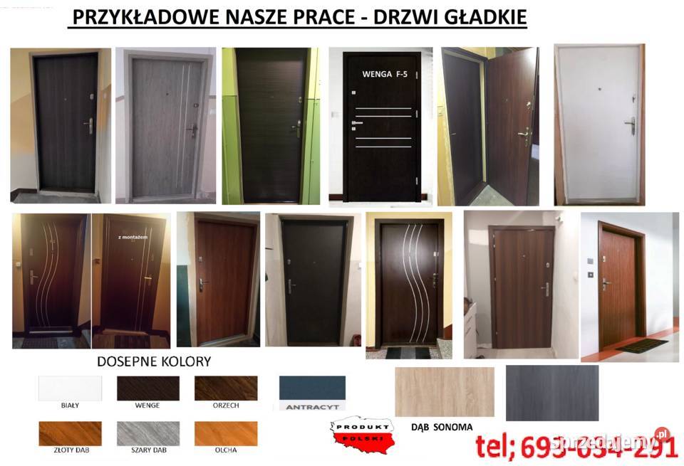 Drzwi do mieszkania w bloku zewnętrzne wejściowe