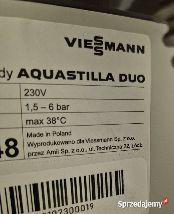 Stacja uzdatniania wody Viessmann Aquastilla DUO Warszawa