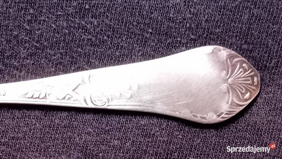 Platerowana łyżeczka do cukru Hefra wzór Koźminek