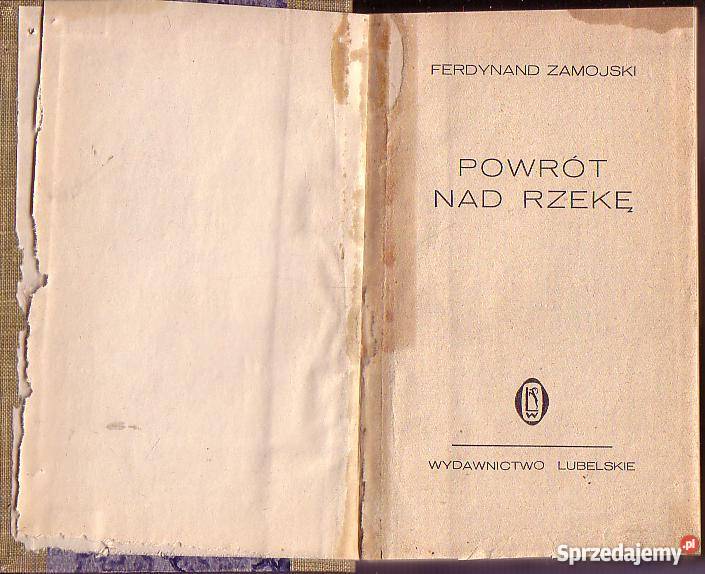 6594 POWRÓT RZEKĘ FERDYNAND ZAMOJSKI Proza i poezja sprzedam
