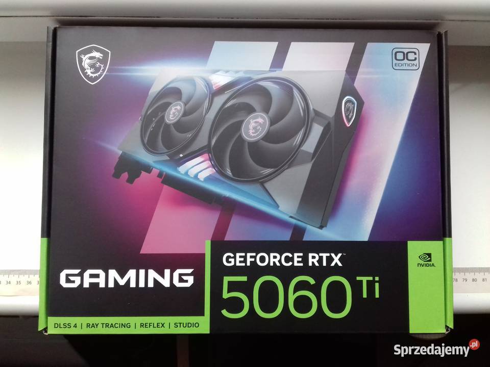 Pudełko MSI GeForce RTX 5060Ti 16GB gddr7 na Bydgoszcz sprzedam
