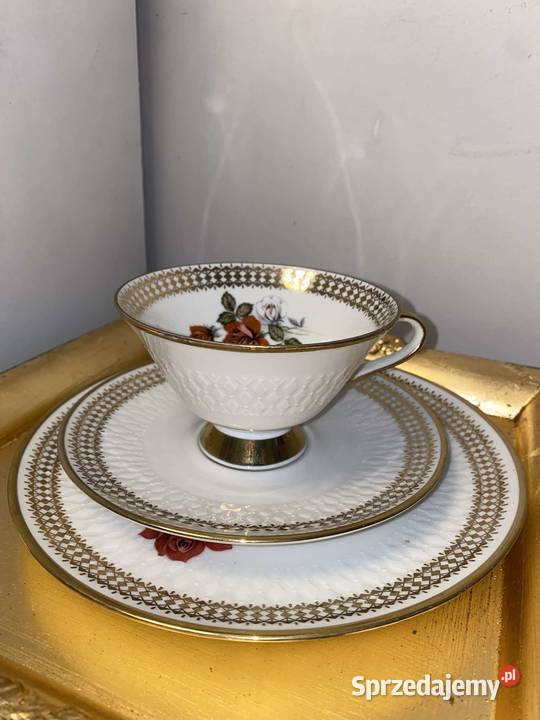 Trio śniadaniowe filiżanka porcelana bavaria sprzedam