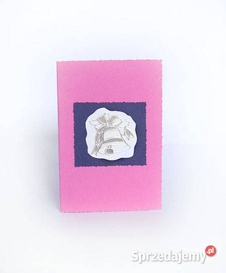 różowa kartka na Boże Narodzenie noworoczne Białystok