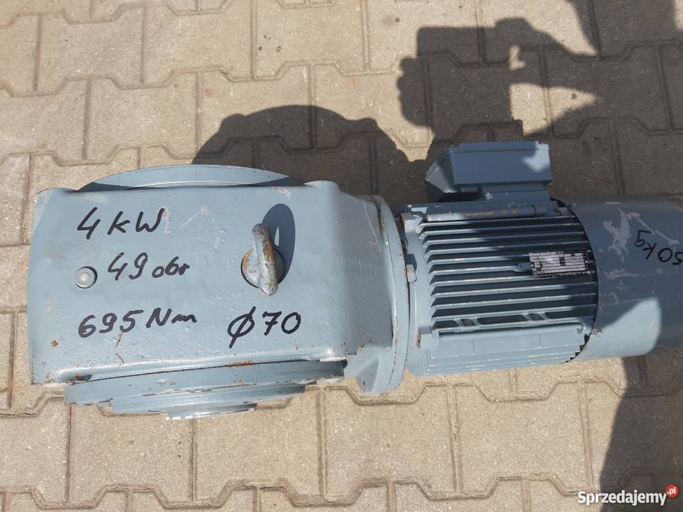 Motoreduktor 4 kW49 obr Produkcja Leszno