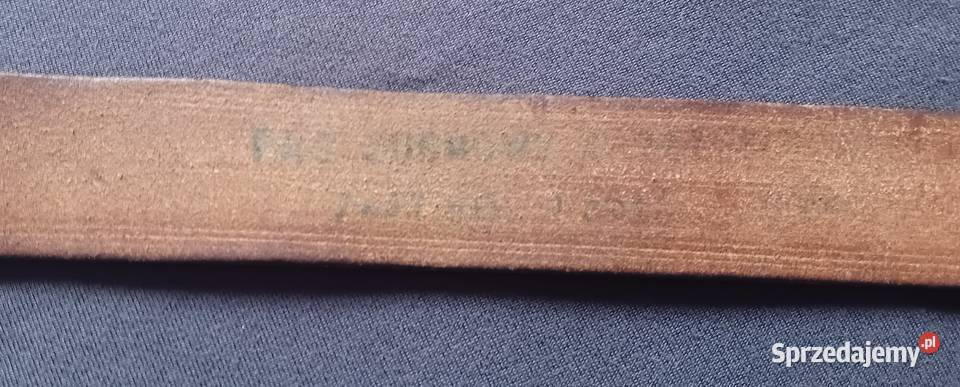 Oryginalny skórzany pas zuchowski ZHP z okresu wielkopolskie Koźminek