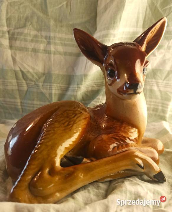 figurka porcelanowa STEATYT Katowice SARNA Bytom