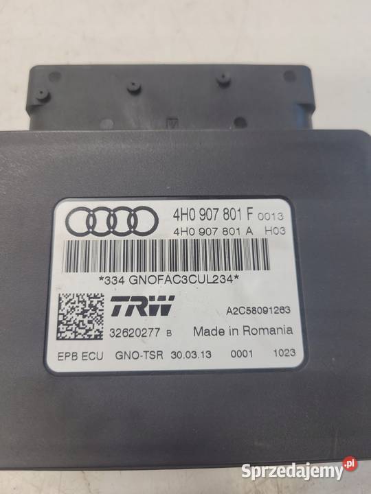 STEROWNIK HAMULCA RĘCZNEGO AUDI A6 C7 4H0907801F Przystajń