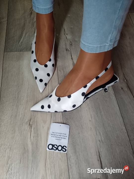 40 ASOS Nialot Czarne czółenka z odkrytą piętą z Damskie Kraków sprzedam