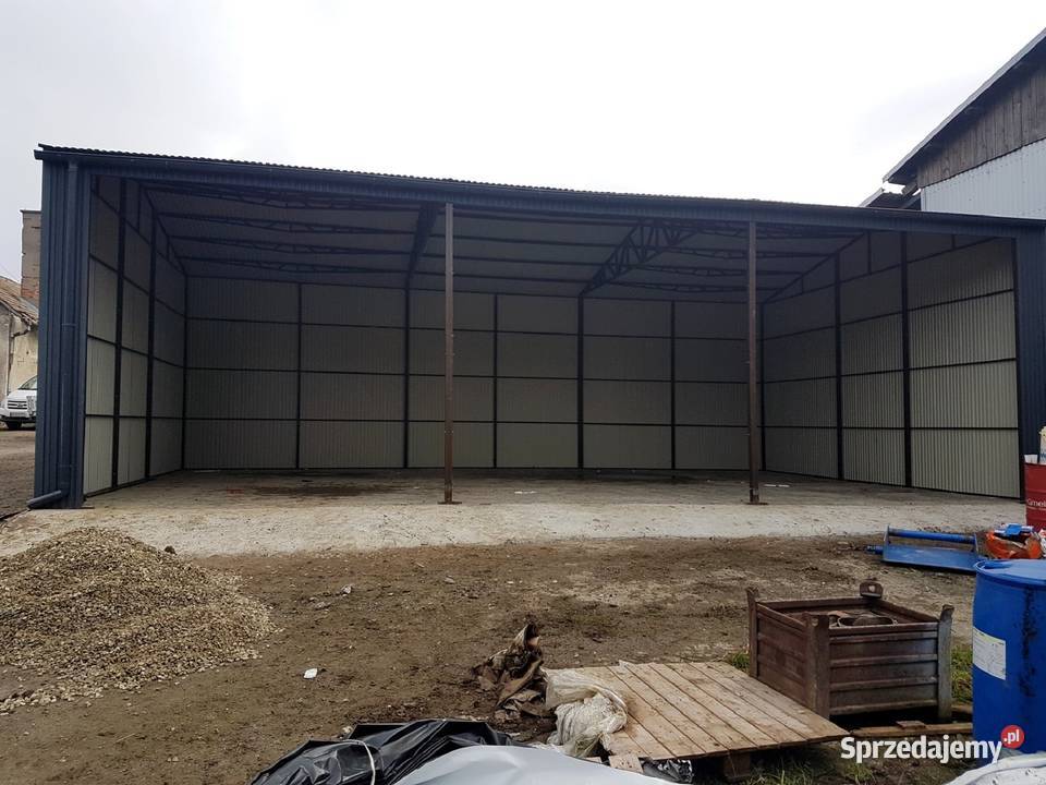 Blaszana hala 138m ciemny grafitowy matowy Wałbrzych sprzedam