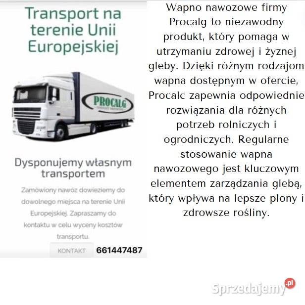 Wapno Nawozowe granulowane kreda wysoka jakość z Działoszyn