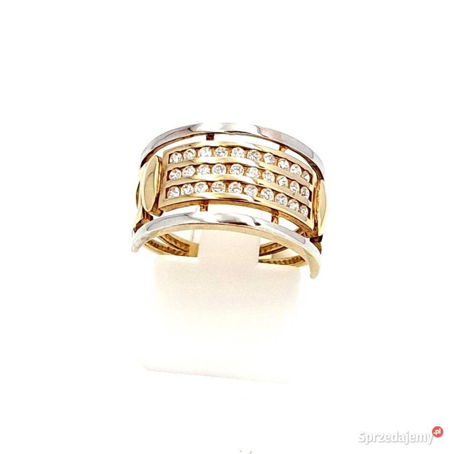 Pierścionek r14 Złoty pr333 Obrączkowy z