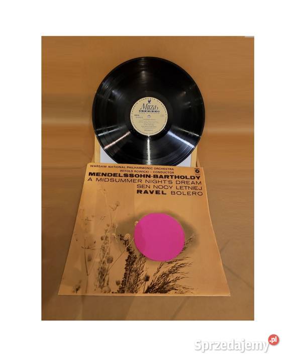 1960 Mendelssohn Ravel bolero sen nocy letniej 1 płyta Kielce