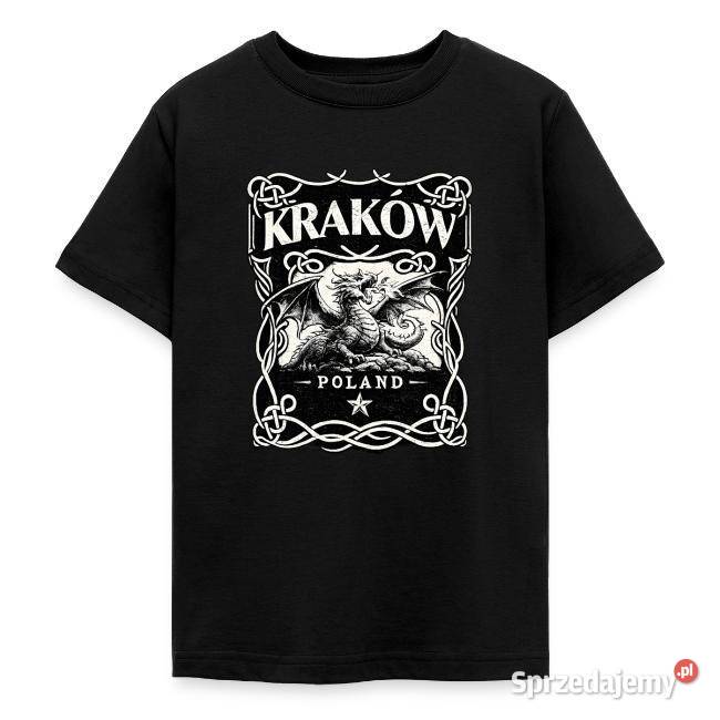 Koszulka młodzieżowa KRAKÓW Smok średniowieczna małopolskie Kraków