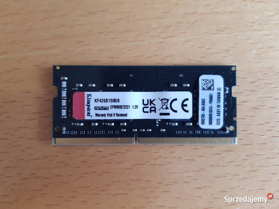 Pamięć RAM Kingston Fury DDR4 8GB PC42666 Warszawa