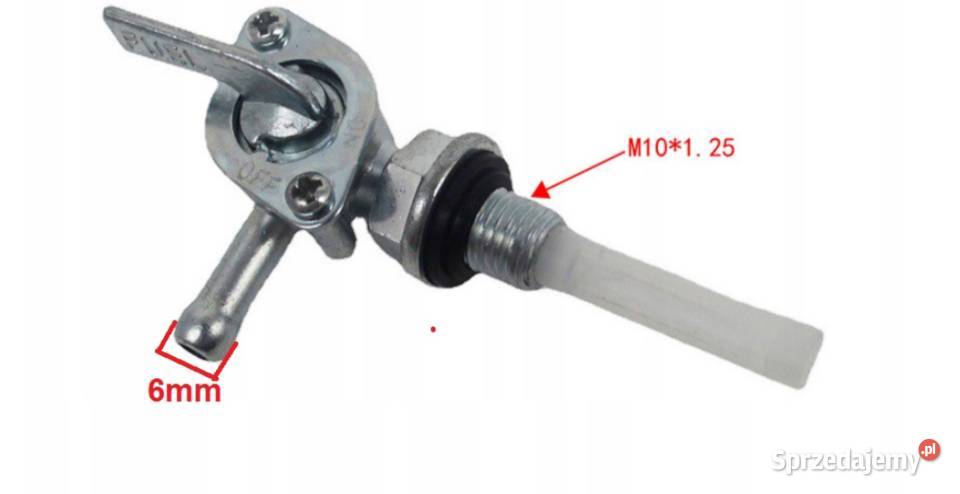 Kranik paliwa do motoroweru skutera quada 6mm Mysłowice
