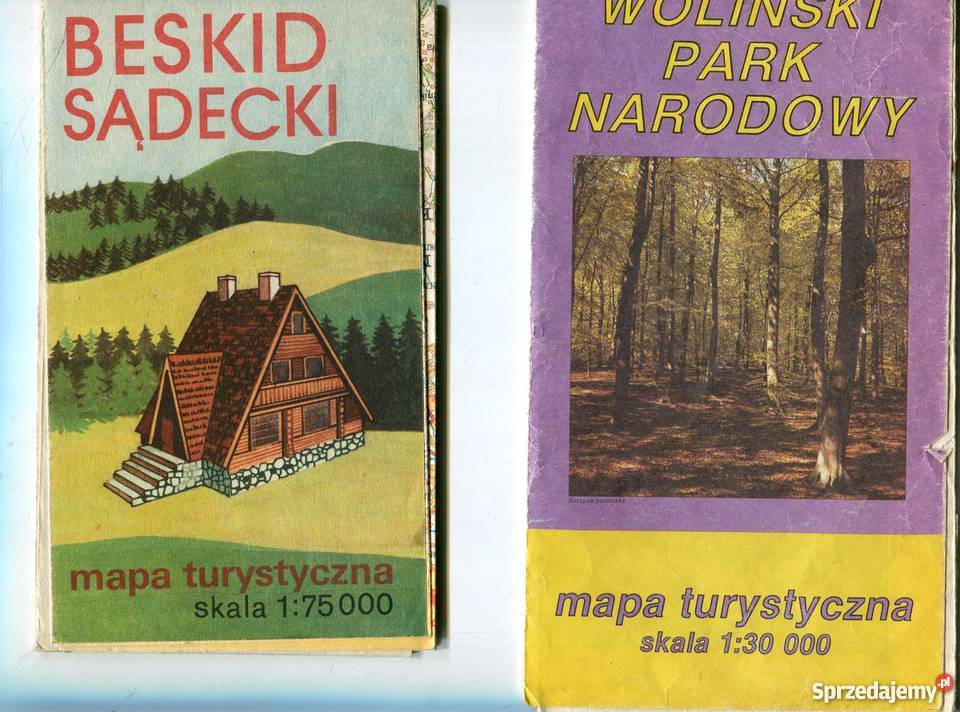 Mapy turystyczne zachodniopomorskie Szczecin sprzedam