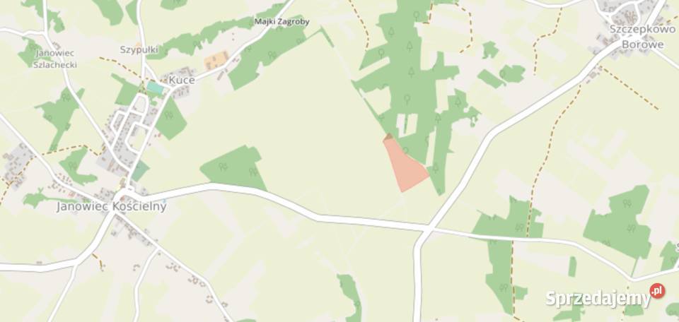Sprzedam 6 hektarów m Kuce gmina Janowiec