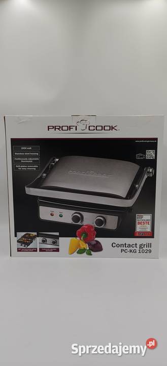 Grill elektryczny Profi Cook kontaktowy składany Ząbki