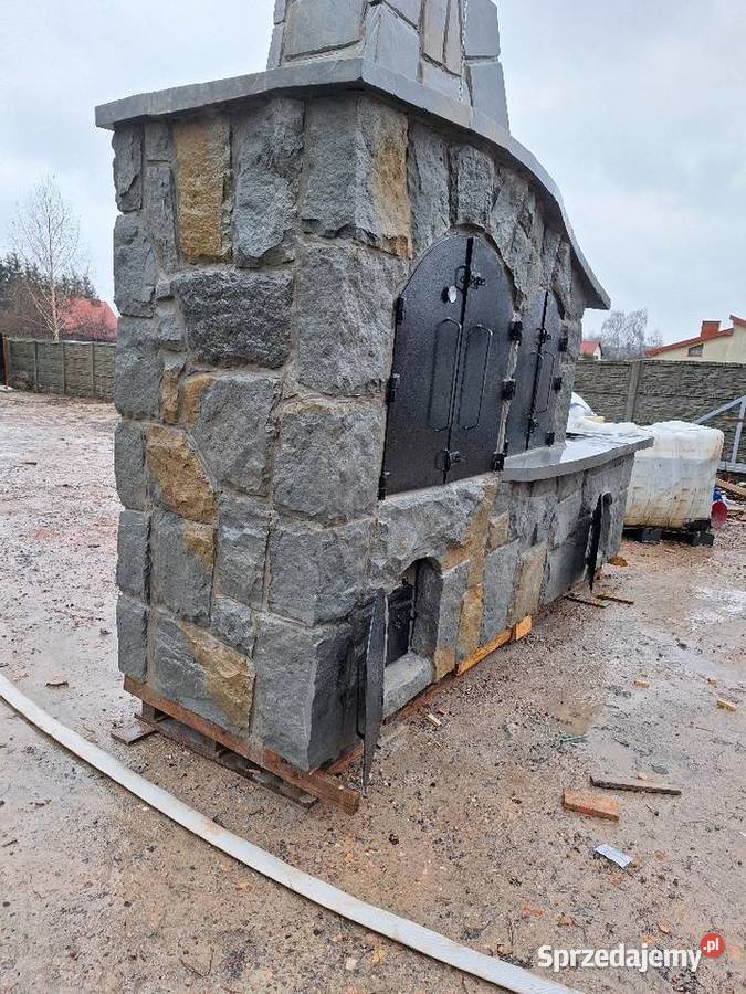 Wędzarnia grill murowany z kamienia Kielce