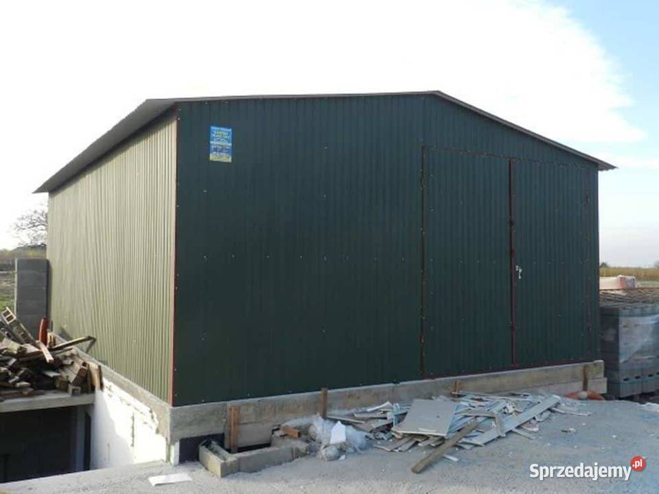 Blaszana hala 66 m ciemnozielona matowa Kraków sprzedam