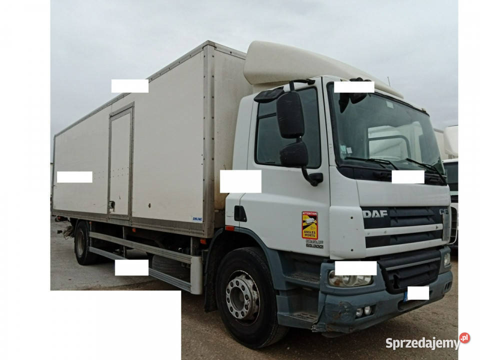 DAF CF 65300 Euro 5 kontener 21 pal winda klapa blokada mostu Samochody ciężarowe Góra Kalwaria