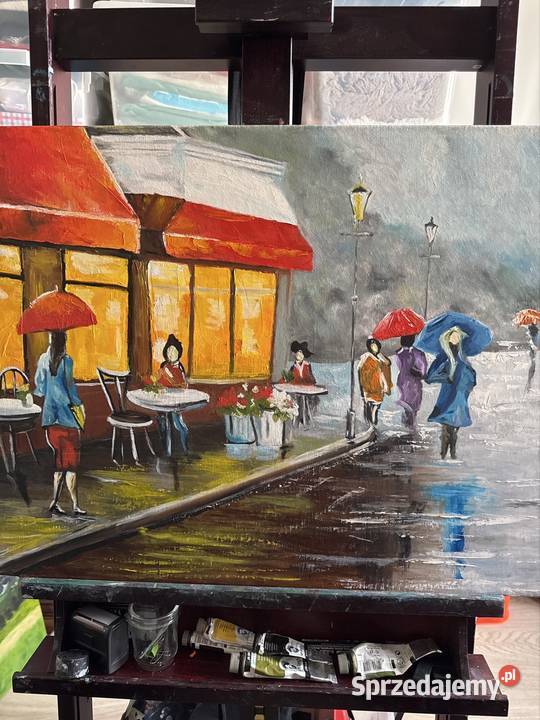 Obraz olejny 50x70 Warszawa sprzedam