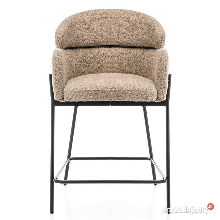 Hoker Tapicerowany Bolzano Boucle Ciemnobeżowe Tarchały Małe