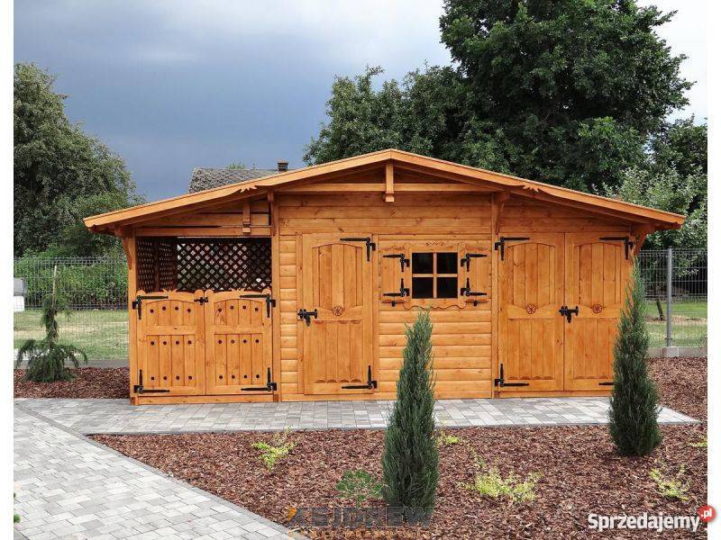 Domek z okienkiem garaż na quada drewutnia