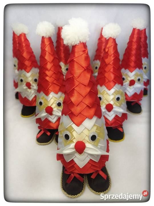 Mikołaj z wstążki Boże Narodzeniedekoracja Dekoracje i ozdoby Sędziszów Małopolski