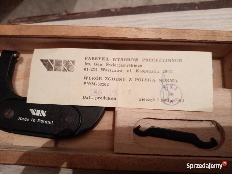 Mikromierz 2550 firmy FWP Made in Poland Łódź