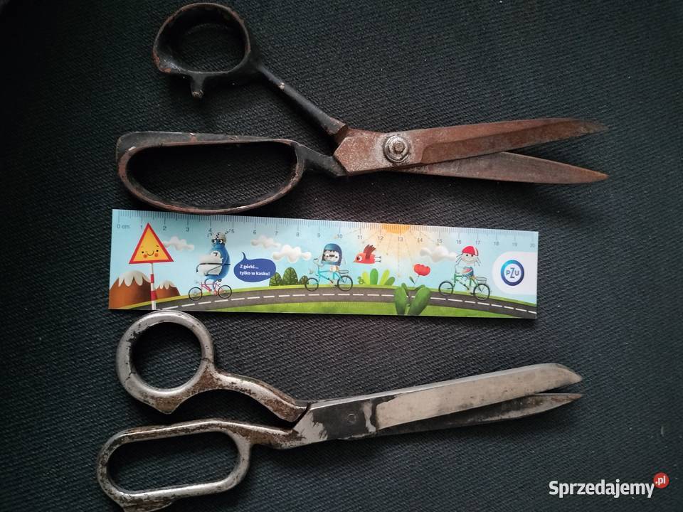 Stare duże nożyce bez sygnatury prl zestaw Pozostałe Choszczno sprzedam