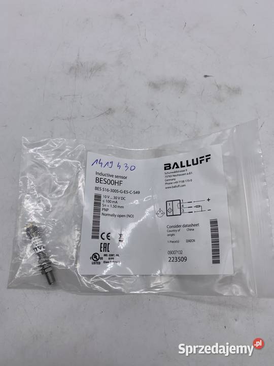 Balluff BES00HF BES 5163005GE5CS49 Czujnik Warszawa