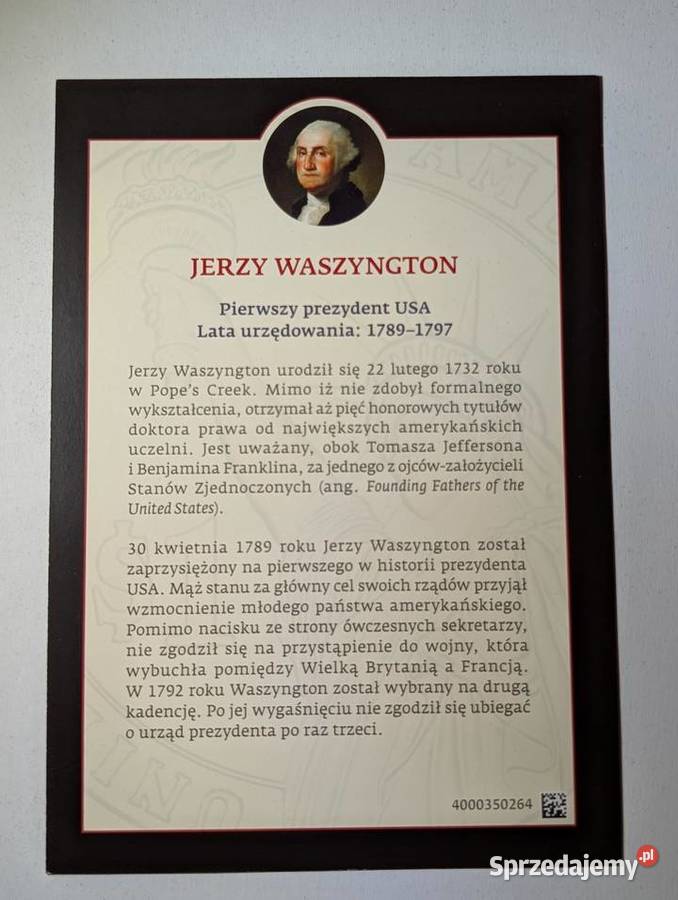 Kolekcja 40 monet Dolary Prezydenckie USA Złoto wielkopolskie Piła