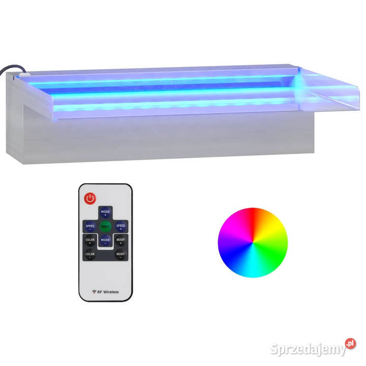 Wylewka do wodospadu z RGB LED stal nierdzewna Warszawa