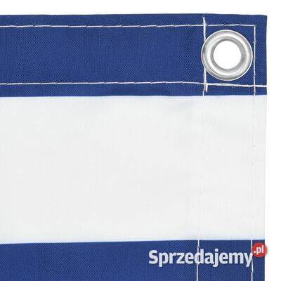 vidaXL Parawan balkonowy białoniebieski 90x300 mazowieckie