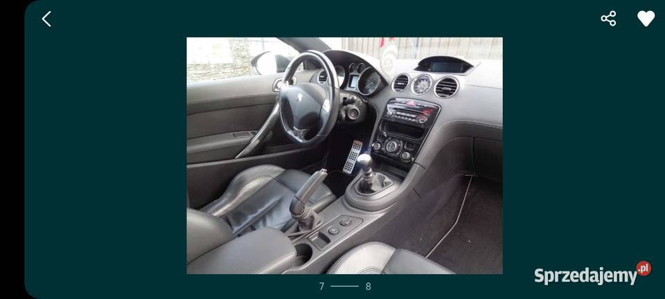 Peugeot rcz niski przebieg zadbany czujnik parkowania kujawsko-pomorskie Włocławek