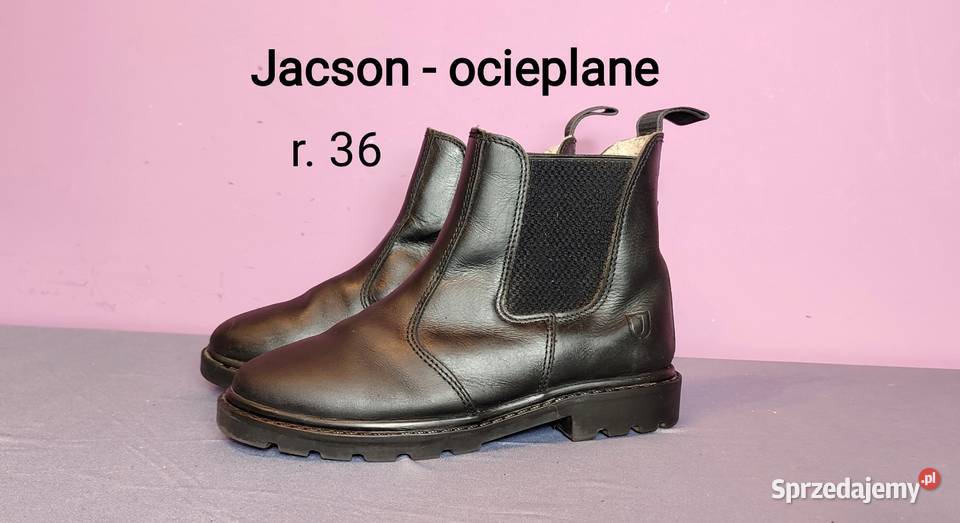 Zimowe skórzane sztyblety Jacson ocieplane Jasień sprzedam