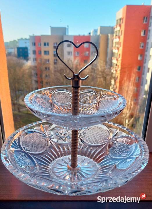 Piękna patera kryształowa Wrocław sprzedam