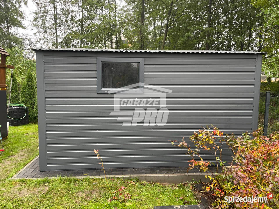 Domek Ogrodowy 4x4 antracy wiata Dach dwuspad Jarocin