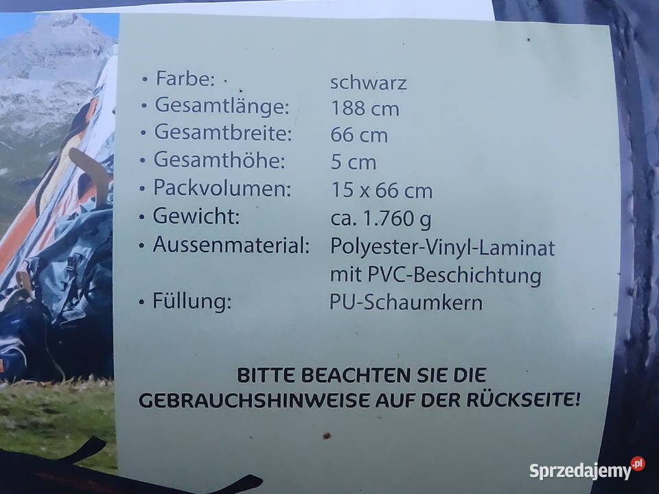 Samopompująca Mata Na Camping Adventuridge Biłgoraj