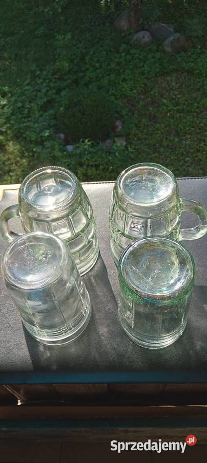 Kolekcjonerskie szklanki musztardówki Sejny
