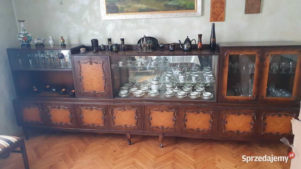 Meblościanka PRL Swarzędz drewniana Krzemieniewo
