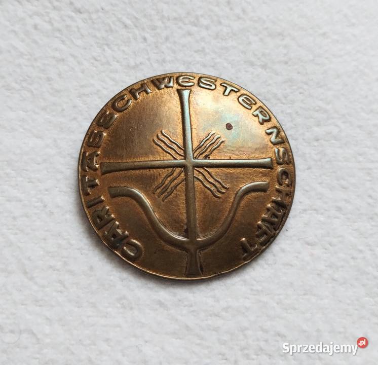 Stara Niemiecka Odznaka Caritas Schwester Schaft Cieszyn