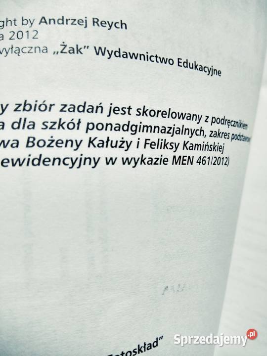 Chemia żak podstawowy zbiór zadań