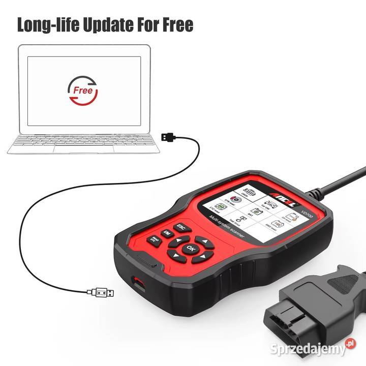 Profesjonalny skaner tester ANCEL VD700 VW AUDI Gdańsk