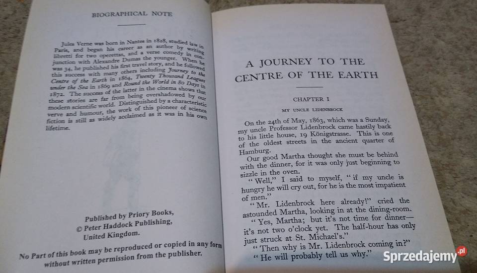 A journey to the centre of the Earth Jules Verne Gdańsk sprzedam