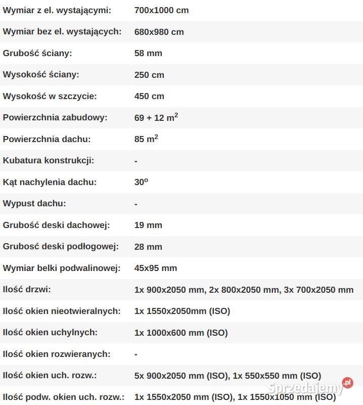 DREWNIANY DOMEK LETNISKOWY RIO 69 12 M2 Pozostałe warmińsko-mazurskie Mrągowo sprzedam
