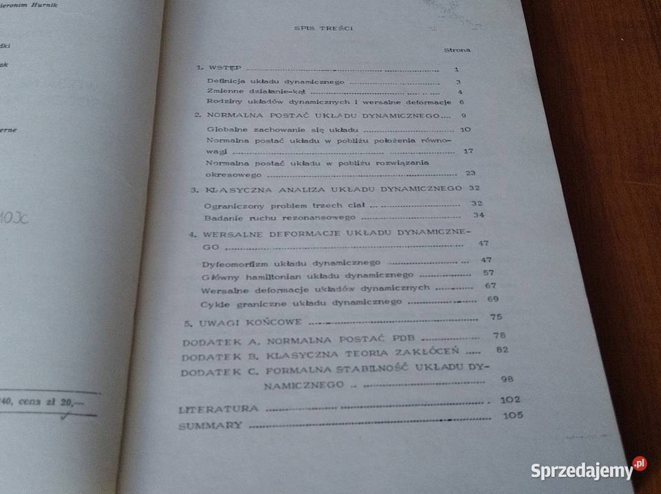 Wersalne deformacje gładkich rodzin układów ISBN 9612040206 Gdańsk